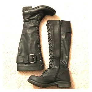 COPY - Tall lace-up combat boots